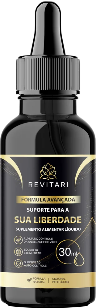 Revitari — suplemento alimentar líquido em gotas, frasco de 30 ml